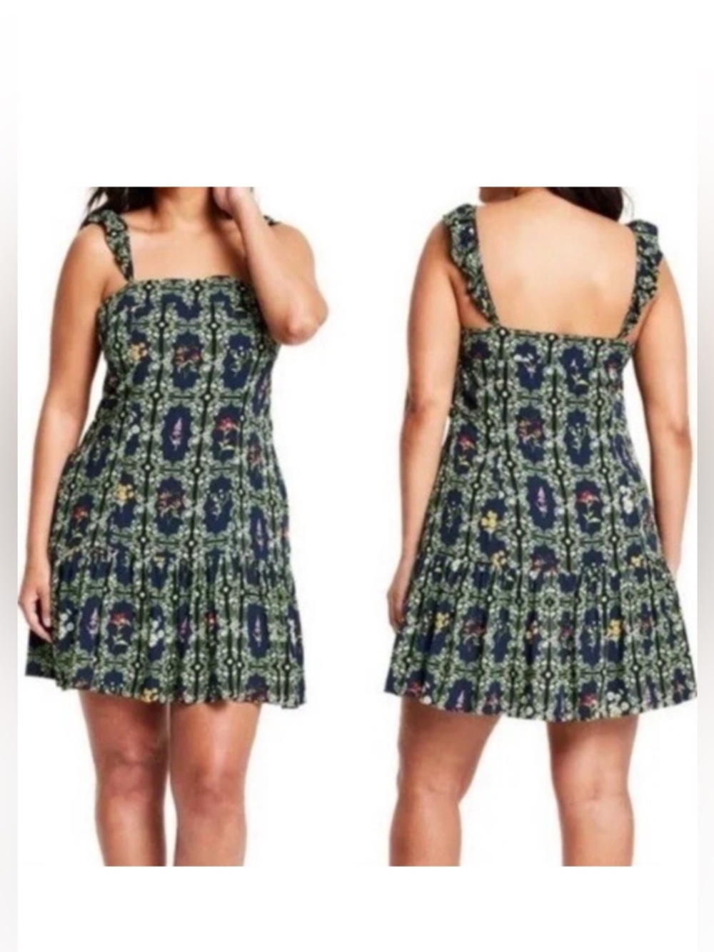 Agua Bendita x Target Dainty Floral Tile Print Ruffle Mini (NWT)
Dress XXL